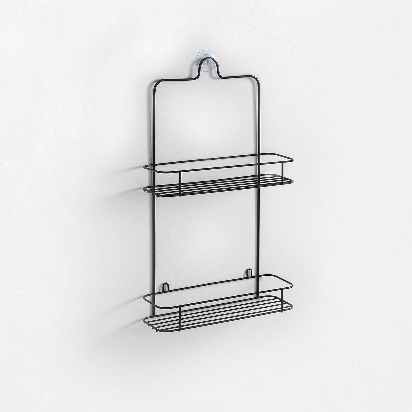 Wall shelf with AIR suction cups